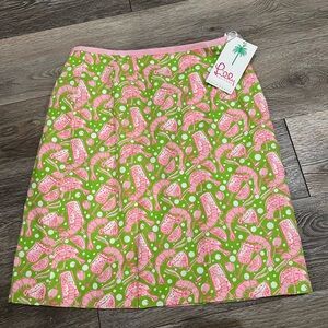 NWT vintage Lilly Pulitzer margarita shrimp cocktail skirt size 4